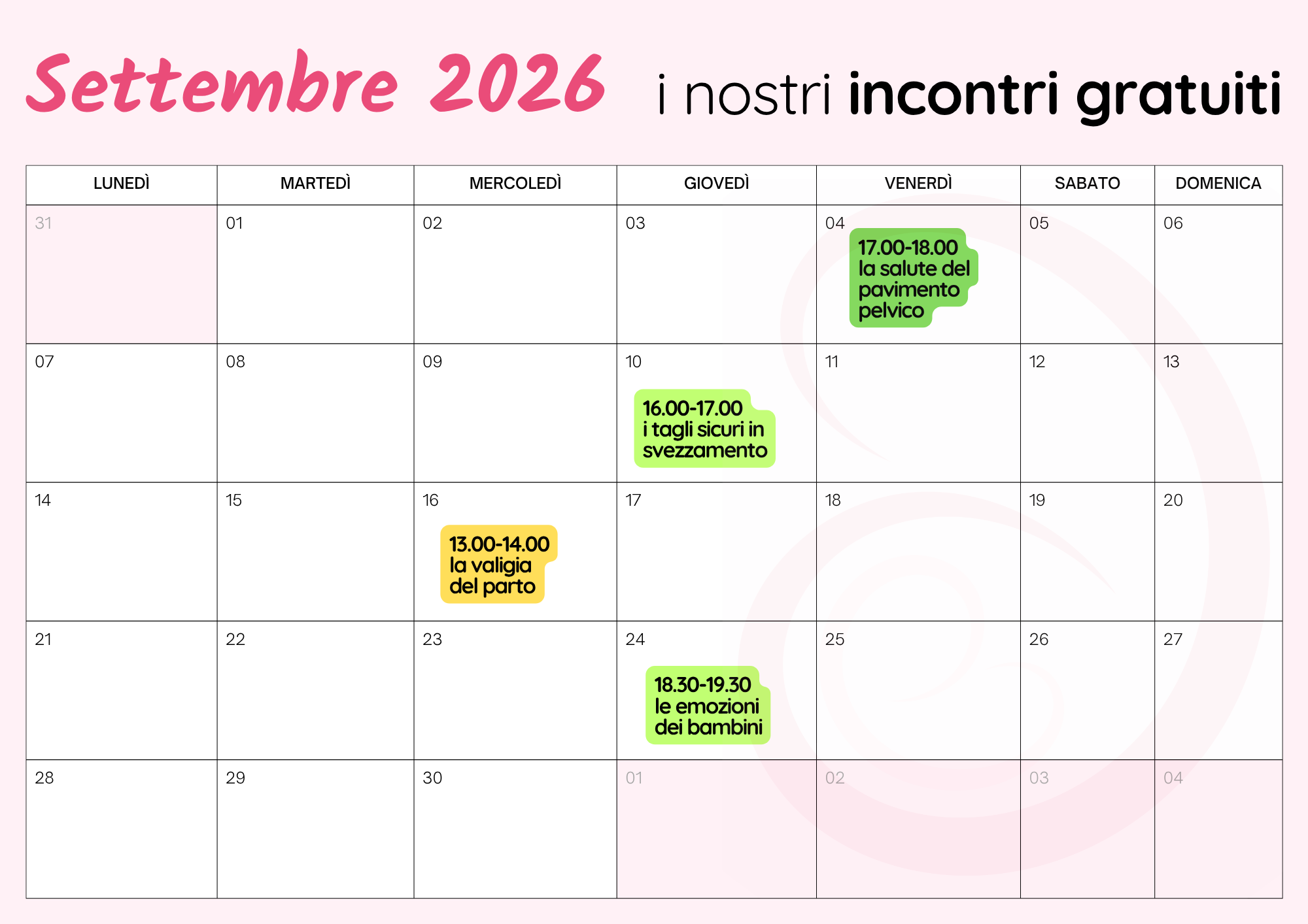 corsi per famiglie gratuiti a bologna